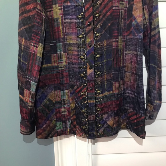 Robert Graham Silk Blouse - Picture 5 of 10